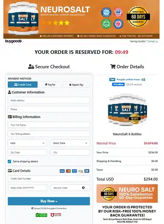 NeuroSalt NeuroSalt Order Page